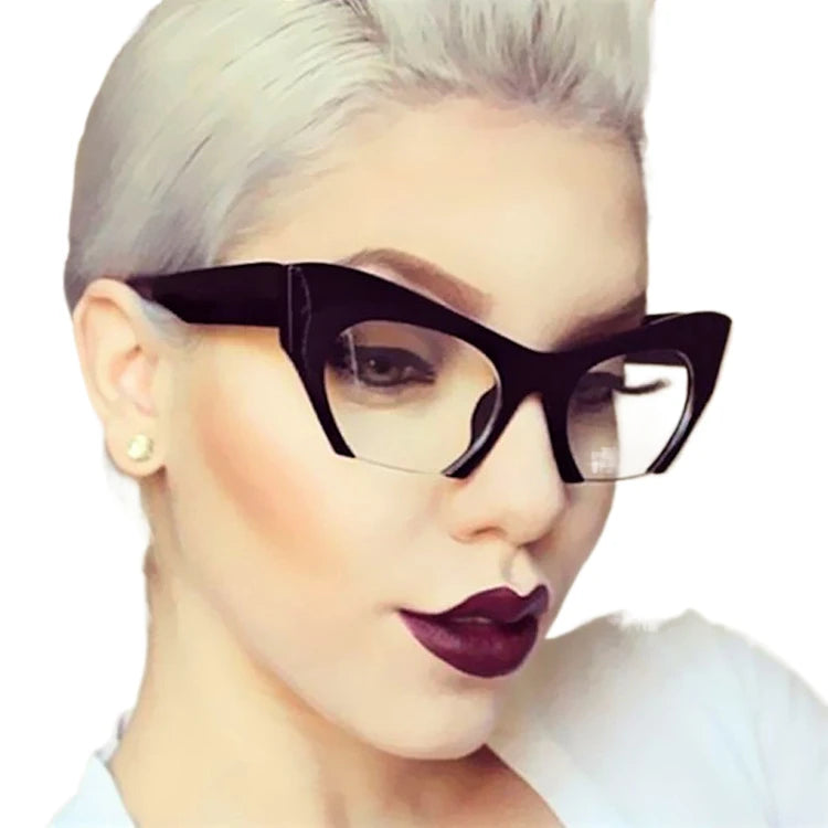 5310 New Cheap Anti Blue Light Trendy Cat Eye Glasses Retro Optical Computer Glasses Frame Eyeglasses Woman Eyewear