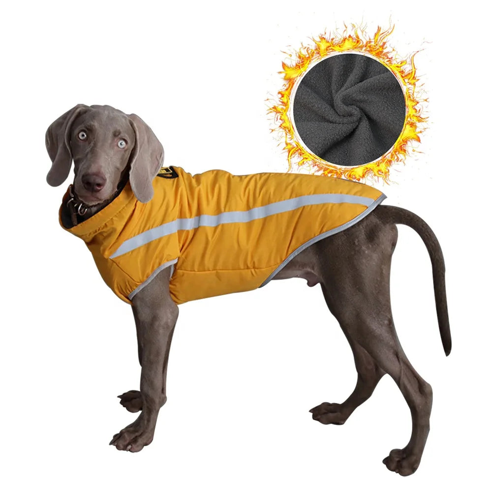 ZMaker Fashions Pet Winter Coats Costumes Water Proof Polyester Clothes for Large Dogs