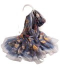 New Fashion Silk Printing Scarf Hijab Versatile Student Scarf Long air Conditioning Shawl Scarf Dual Use