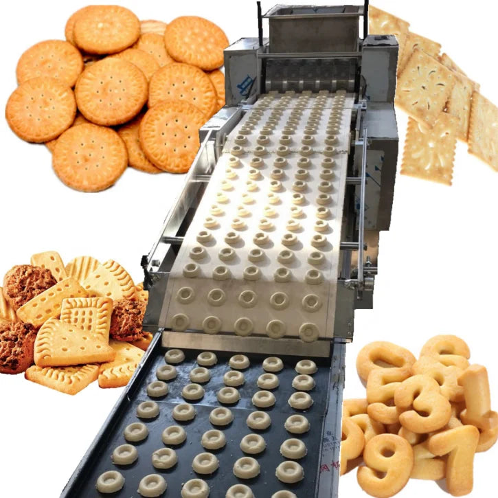 Factory Italy Small Automatic Cookie Hard Soft Sandwich Biscuit Filled with Dates Making Machine Production Line