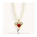 Carline Wholesale High Quality Minimalist Gold Plated Stainless Steel Necklace for Women Personalized Design with Heart Shape