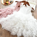 Kids Dresses for Girls Tutu Fluffy Cake Smash Dress Elegant Princess Party Wedding Dress Girl Birthday Clothing 3 8Y