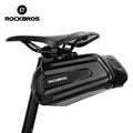 ROCKBROS Waterproof Large Capacity Bicycle Saddle Bag Double Zipper Shockproof Seat Post Rear Bike Bag Accessories