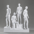 FRP Full Body White Male Mannequin for Man Dress