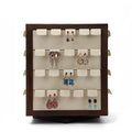 DIGU Custom Jewelry Display Earrings Ear Stud Holder Counter Solid Wood Rotate 360 Earring Stand Display