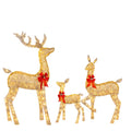 Dropshipping  Artificial Pre-lit  Christmas Reindeers Led Christmas Light Reindeers for Outdoor Decoration
