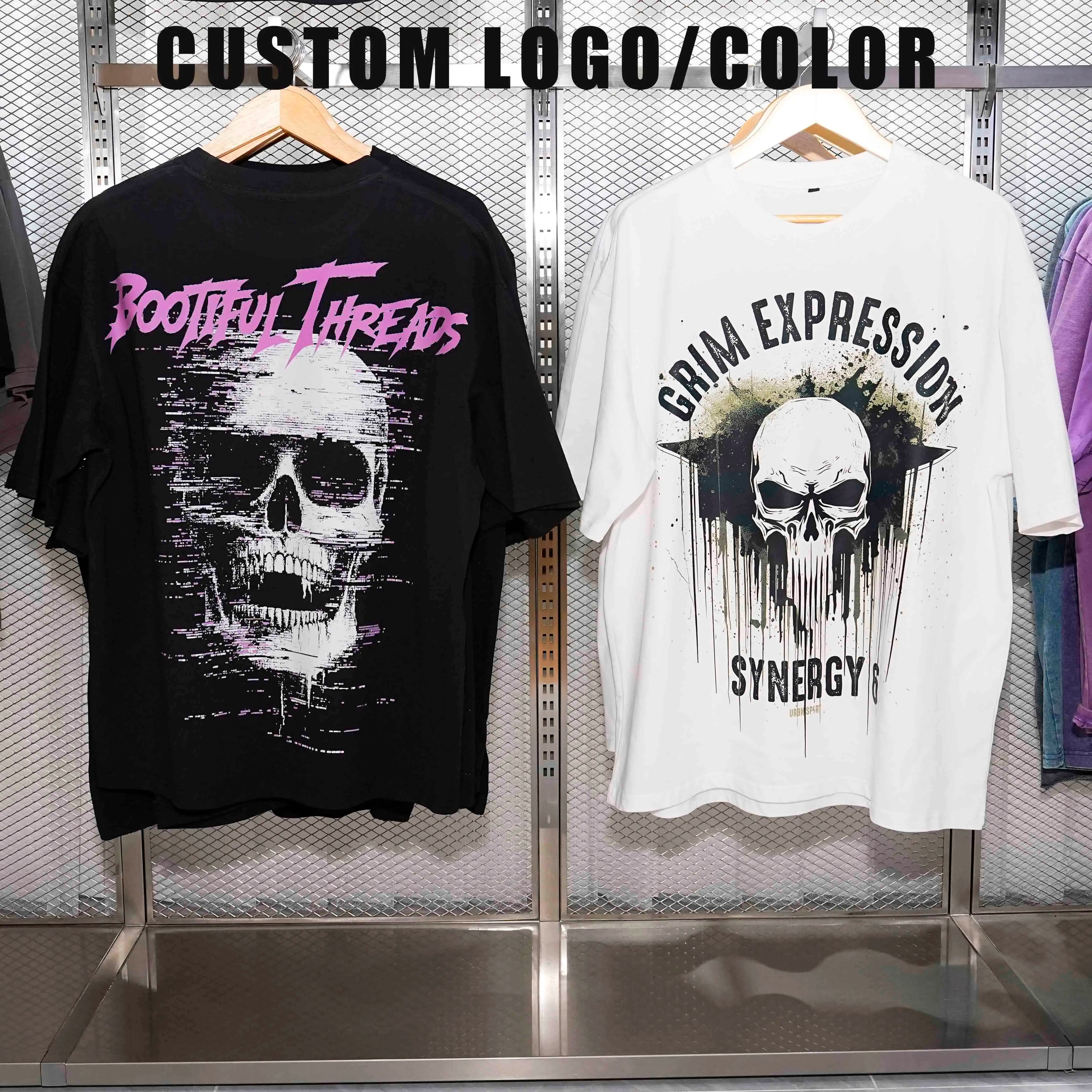 Premium 100% Cotton Blank Luxury Oversized T-Shirt for Men Custom Brand Logo Print Graphic Quick Dry Fitness Plus Size Clothing