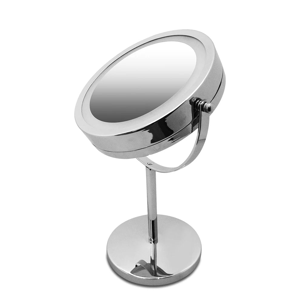 Best Sellers 2020/2021 Custom Simple Style Girl's Gift Hand Held LED Lighted Makeup Mirror with Logo