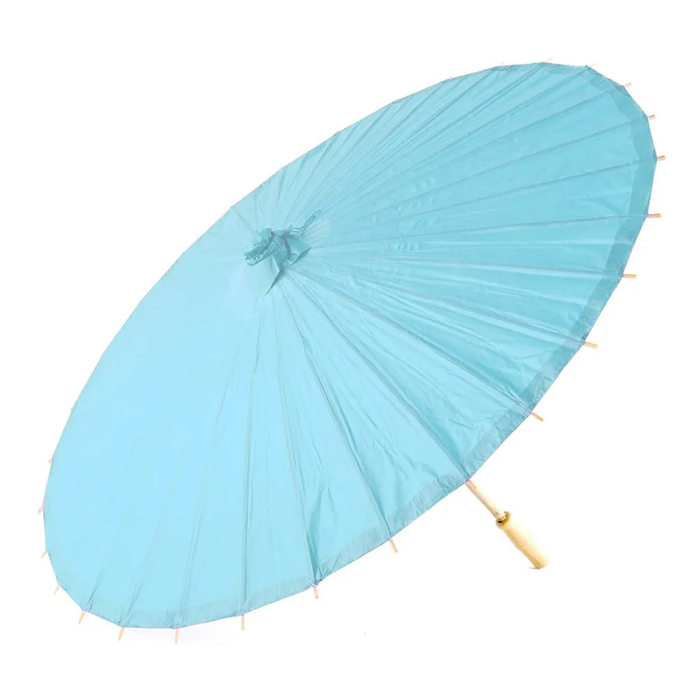 High Quality Wholesale Diameter 84cm Wedding Chinese Bamboo Parasol Paper Sun Paper Chinese Parasol