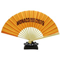 Custom Printed Folding Logo Bamboo Paper Hand Fan Cheap Bamboo Folding Custom Bamboo Fans Hand Fan