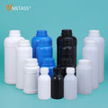 1 Liter White Plastic Round Hdpe Food Grade Hdpe Bottles for Chemicals 1 Liter Hdpe White Fertilizer Bottle with Measuring Cap MegaBDM