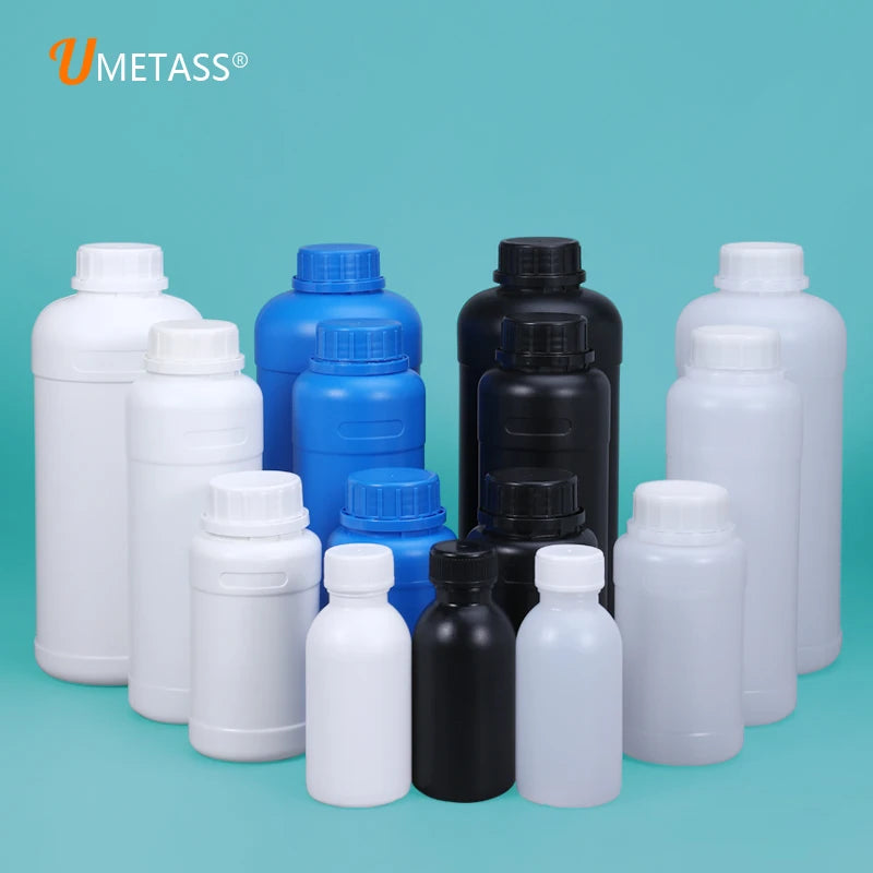 1 Liter White Plastic Round Hdpe Food Grade Hdpe Bottles for Chemicals 1 Liter Hdpe White Fertilizer Bottle with Measuring Cap MegaBDM