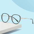 Wholesale Retro Round Glasses Frame Blue Light Blocking Eyeglasses Frame Unisex Custom Logo Prescription Glasses