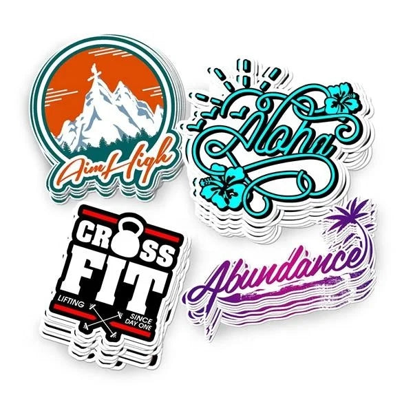 Custom logo Printing Die Cut Vinyl Stickers Custom Waterproof Cartoon Stickers Manufacturers Custom Labels