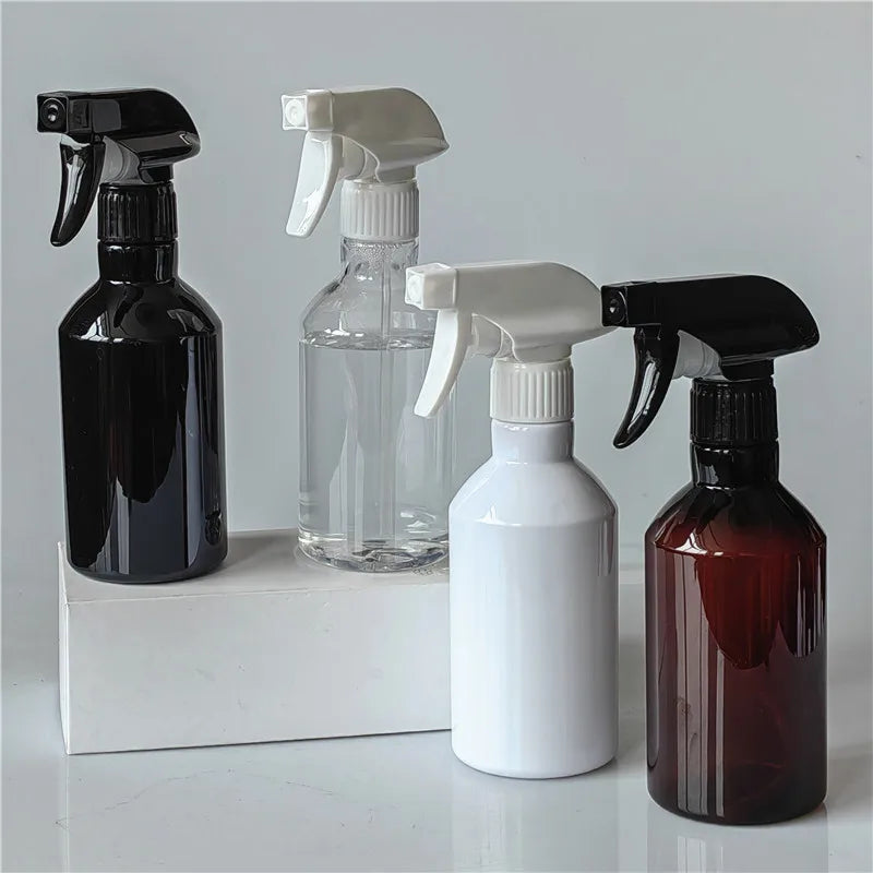 Custom 350ml 500ml PET HDPE Plastic Hand Trigger Spray Bottles Luxury Private Label Printing for Skin Care Serum Lotion Shampoo