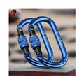 25KN D-Shape Climbing Carabiner 7075 Aluminum Spring Buckle Fast Hanging Outdoor Camping for Backpack Hammock OEM Model Plain