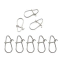 Gourd Type Stainless Steel Hook Fast Clip Lock Snap Connector 100pcs/Bag Swivels & Snaps for Safety for Fishing Tackle Tool