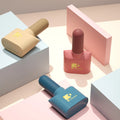 12ml Private Label Empty Nail Polish Glass Bottle Unique Shaped Nail Art Container with Cap Brush