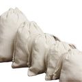 Wholesale Reusable Cotton Drawstring Bag Small Cloth Gift Bag Custom logo Drawstring Linen Packing Bag