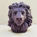 Large Male Lion Head Animal Statue Soy Wax Gypsum Resin Candle Silicone Molds Lovers Home Decor Gift