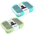2025 Trending Stainless Steel Lunch Box 2 Compartments Durable 850ml BPA Free Microwavable Dishwasher Safe Plastic Lid for Kids