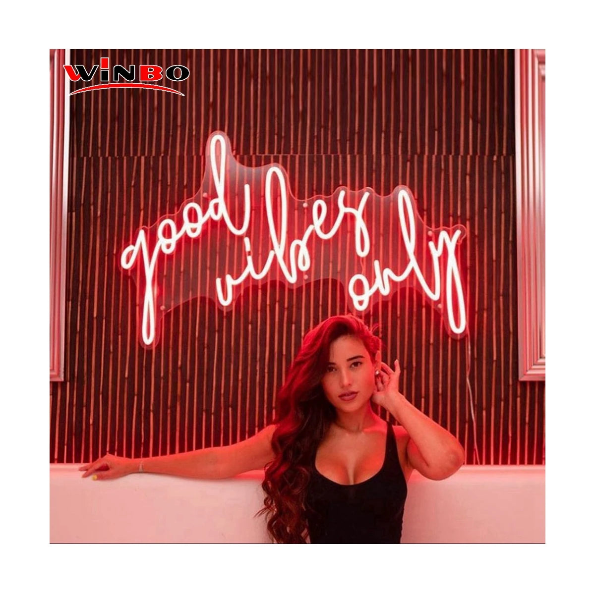 Hot Sale Free Design Led Strip Rgb Waterproof Letters Event Sport Stadiums Business Logo Wall Decor Custom Text Led Neon Sign