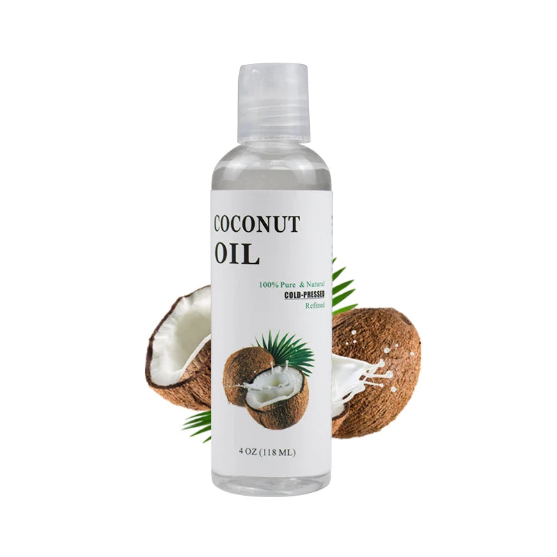 118ml Clear  Fractionated Coconut Oil Support Private Label