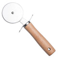Easy to Cut Through and Clean Stainless Steel Wooden Handle Pizza Cutter Slicer Wheel