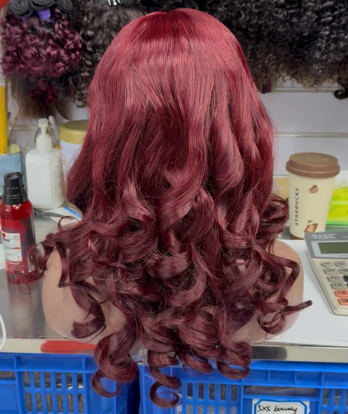 Raw Human Hair Bouncy Curly 5*5 Lace Closure Wig Natural Human Hair Vietnamese SDD