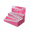 Hanging Pegs Cosmetic Pop up Countertop Pdq Makeup Counter Cardboard Lipgloss Display Stand for Lipstick