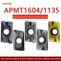 APMT1604 1135 M2 H2 VP15TF Milling Insert-CNC Indexable External Turning Tool with CVD+PVD Coating HRC40-65 for Stainless Steel