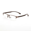 Metal Optical Single Bridge Eyeglasses Fashion Business Style Anti-Blue Light Blocking Computer Glasses Frames