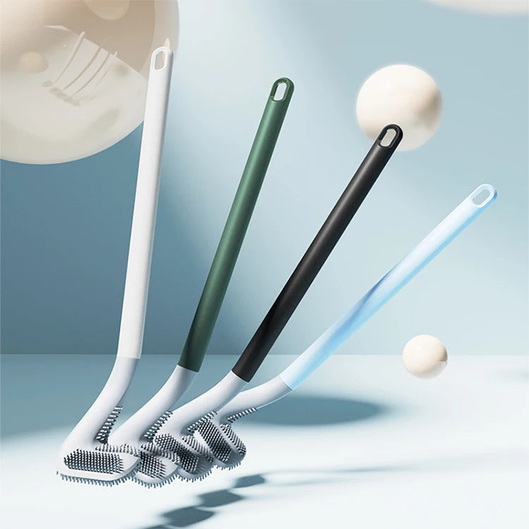 Popular Products 2022 Fast Bathroom Cleaning TPR Brush Silicone Toilet Brush