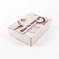 Custom Packaging Logo Foldable Tear Strip Mailer Packaging Kraft Folding Corrugated Mailer Box Clothes Pants Box