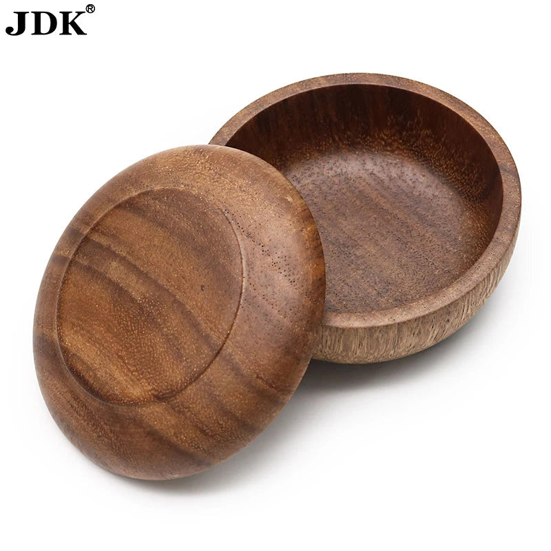 Your Own Brand Wood Shave Dish Shaving Soap Bowl with Lid