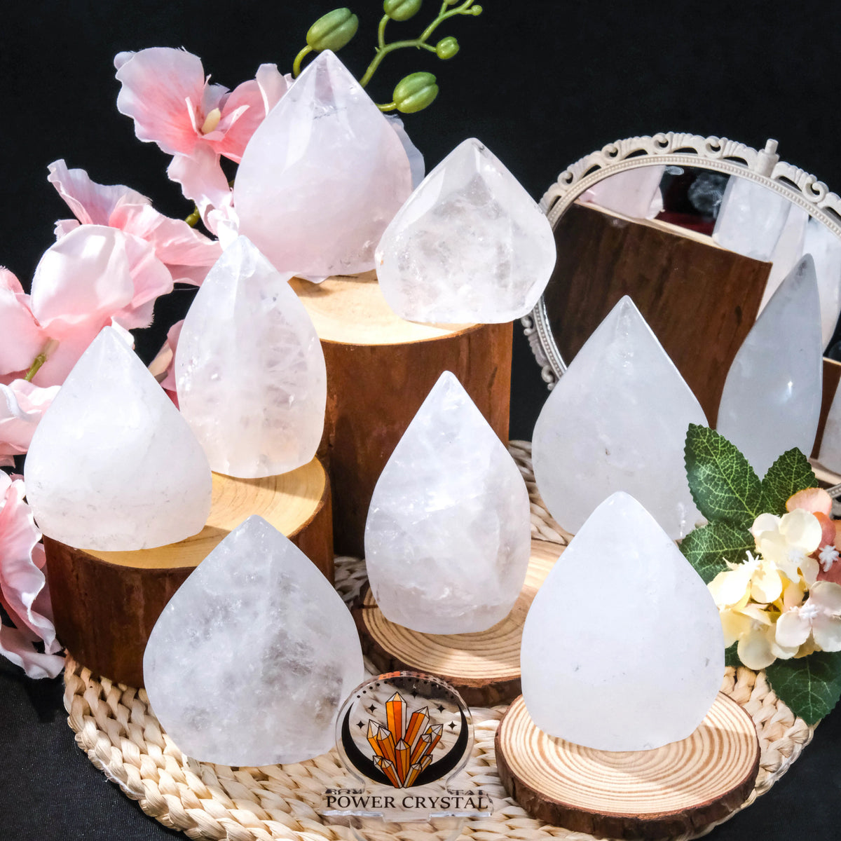 Hot-sale Natural Stone Crystals clear Quartz Gemstone Quartz Ornament Point for Home Decor