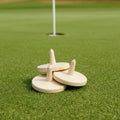 19mm Wooden Golf Ball Marker Portable Green Positioning Marker Durable Natural Wood Accessory Custom Logo Available OEM