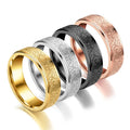 2 4 6mm Width Stainless Steel Ring for Men Women Silver Wedding Band Matte Brushed Finish Comfort Fit Ring Size 5-13 Gold Black