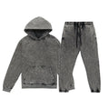 2026 Custom Oil Oversized Faded Streetwear Men Vintage Acid Mineral Gym Set Hoodie and Joggers Stone Wash Sweatpants Tracksuits