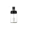 Factory Wholesale Custom Logo 250ML Transparent Eco-Friendly Glass Seasoning Jar with Integrated Spoon Cover for Kitchen Use
