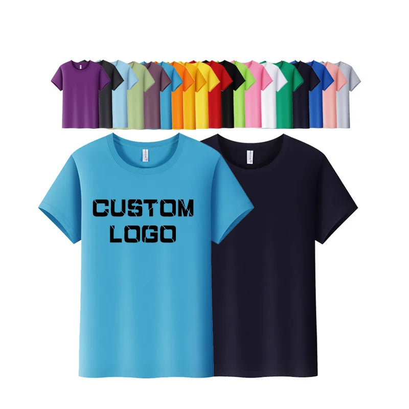 Wholesale 100% Cotton Men's T-Shirt Custom Logo Printed Casual Blank T-Shirt Knitted Fabric