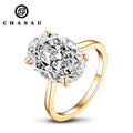 Many Years Factory 925 Sterling Silver 5 Carat 5CT CZ Cubic Zircon Oval Cut Engagement Solitaire Ring