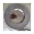 LCK194 Hot Sale Glass Under Plates Wedding Banquet Silver Glass Wedding Plate With clear Inner Wholesale