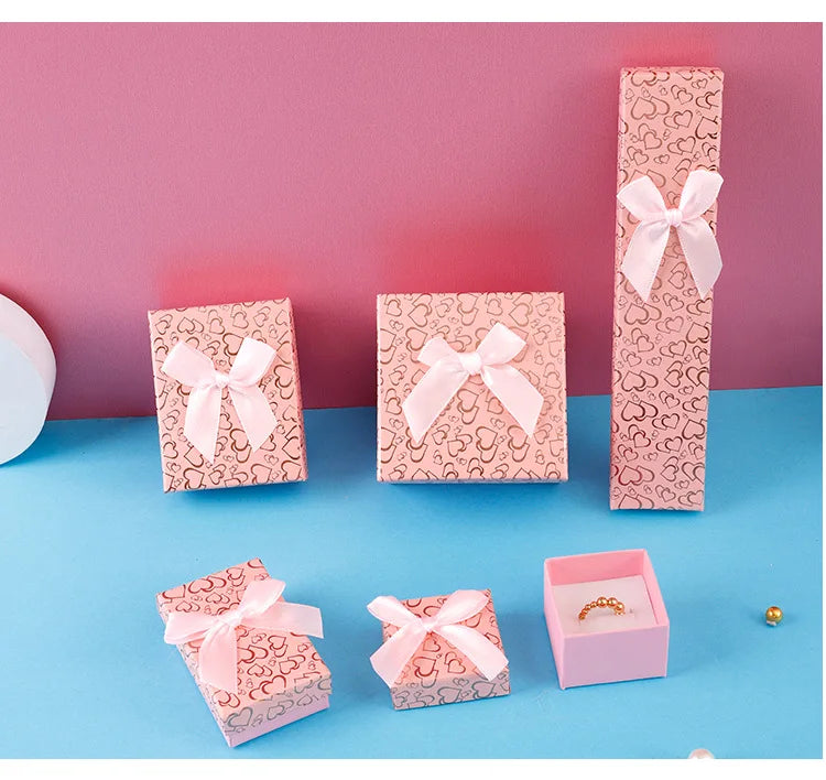 B Personalized Box Packaging Kraft Paper pink for Fashion Luxury Gift Boxes Jewelry