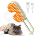 Factory Wholesale 3 in 1 Rechargeable Silicone Massage Steamy Pet Cat Hair Cleaning Steamer Steam Grooming Brush Comb