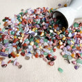Wholesale Bulk Meditation Natural Rainbow Agate Tumbled Stones Mixed Colorful Crystal Gravels