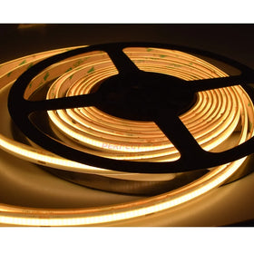 Waterproof Ip65 Tape Light White Flexible 12V 24V Flexible 480 Led Cob Light Strip for Diy Bedroom Home Decoration