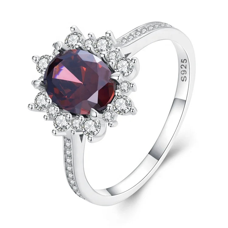 Custom Ruby New Fashion Cheap Diamond Hand Ring Loves Engagement Proposal Cubic Zirconia Luxury Wedding Rings for Women