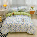 Quality Assurance Cotton Bed Cover Fitted Bedsheet  Printing Quilt Bedding Set