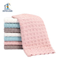 30*30cm Lockstitch Border Microfiber Kitchen Cleaning Cloth Microfiber Fabrics for Screen and Cooling Usage
